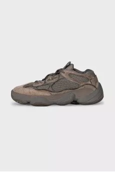 Замшеві кросівки Yeezy 500