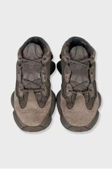 Замшеві кросівки Yeezy 500