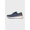Men's blue textile sneakers