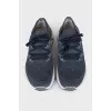 Men's blue textile sneakers