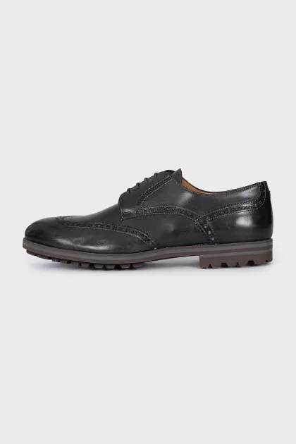 Men's green brogues