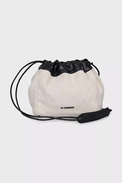 Textile bag-sack with logo