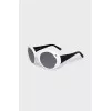 Black and white sunglasses teashades