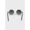 Black and white sunglasses teashades
