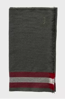 Khaki wool scarf