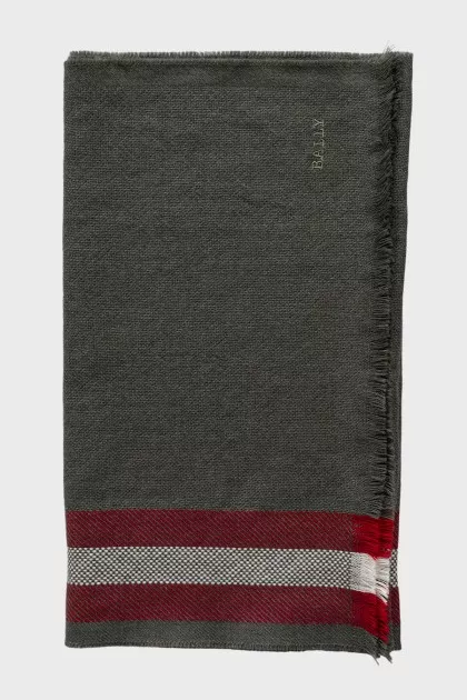 Khaki wool scarf