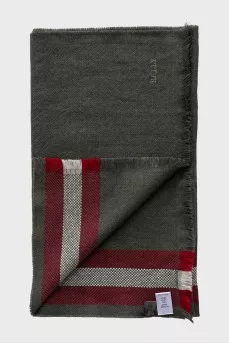 Khaki wool scarf