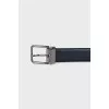 Men's textured leather belt