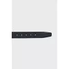 Men's textured leather belt