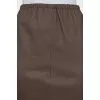 Leather skirt with a slit