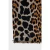 Wool and cashmere scarf with fringe