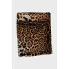 Wool and cashmere scarf with fringe