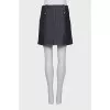 A-line denim skirt with pockets