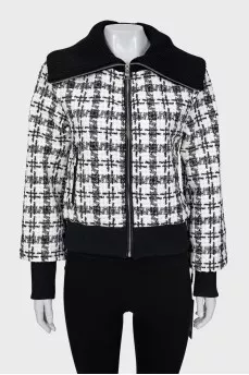 Slim fit jacket with zip