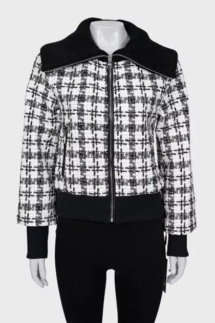 Slim fit jacket with zip