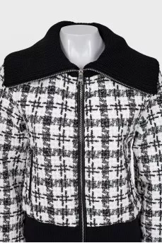 Slim fit jacket with zip