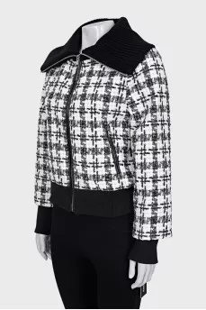 Slim fit jacket with zip