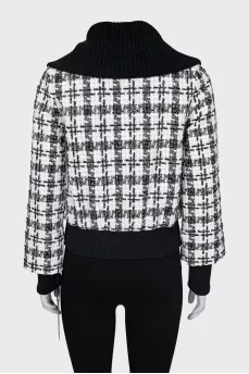 Slim fit jacket with zip
