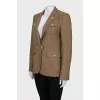 Wool and cashmere button down jacket