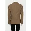 Wool and cashmere button down jacket