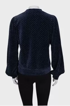 Sweatshirt with puffy sleeves