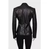Black leather jacket