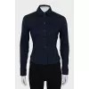 Dark blue fitted shirt