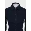 Dark blue fitted shirt