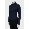 Dark blue fitted shirt