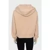 Beige hoodie with embroidery