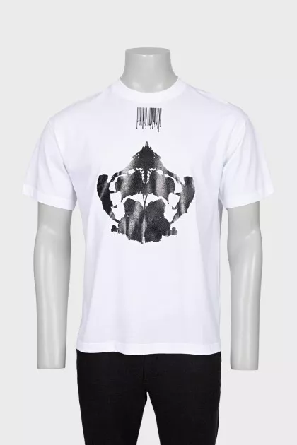 Men's abstract print t-shirt with tag