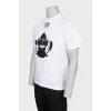 Men's abstract print t-shirt with tag
