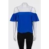Silk off the shoulder strap top
