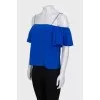 Silk off the shoulder strap top