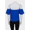 Silk off the shoulder strap top