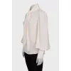 Silk V-neck blouse