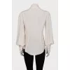 Silk V-neck blouse