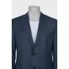Men's straight cut wool jacket