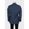Men's straight cut wool jacket