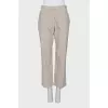 Straight cut mid-rise trousers