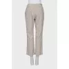Straight cut mid-rise trousers