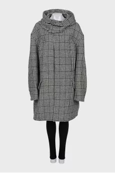 Oversized wool coat
