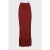 Ribbed knit skirt