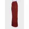 Ribbed knit skirt