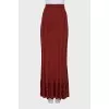 Ribbed knit skirt