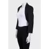 Cropped jacket without fastening