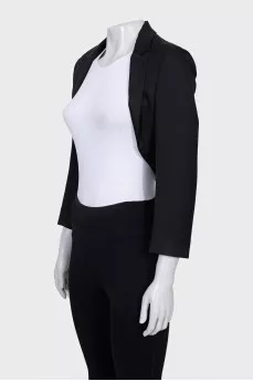 Cropped jacket without fastening