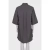 Loose fit dress with patch pockets
