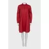 Loose fit dress with buttons