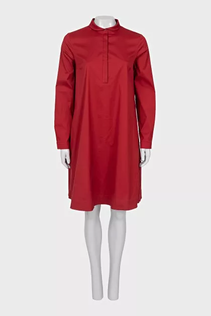 Loose fit dress with buttons